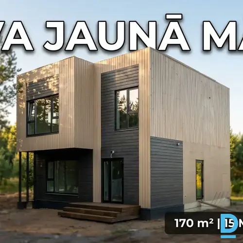 Pārdod mūsdienīgu jaunbūvi dabas ielokā – Tava iespēja radīt sapņu mājokli tikai 15 minūšu attālumā no Rīgas!