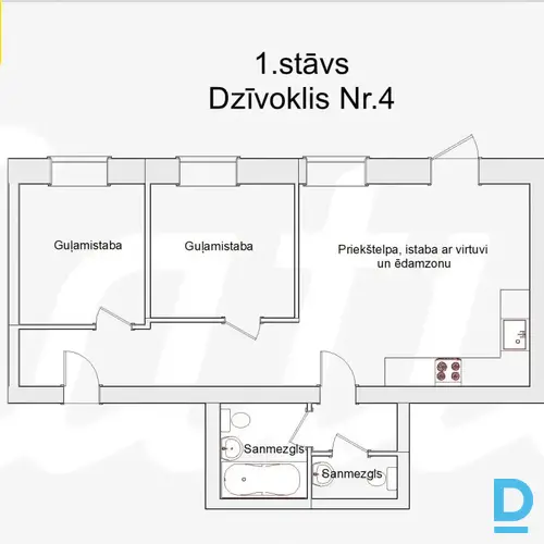 Pārdod dzīvokli Ventspils