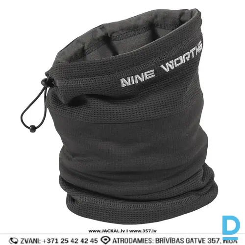 NINE WORTHS RUNNY Darba Cepure Šalle Kaklam Work Snood Flexi Elastane Multifunction Beanie Adjustable Hood Black FRANCE Drošības Darba Aksesuāri