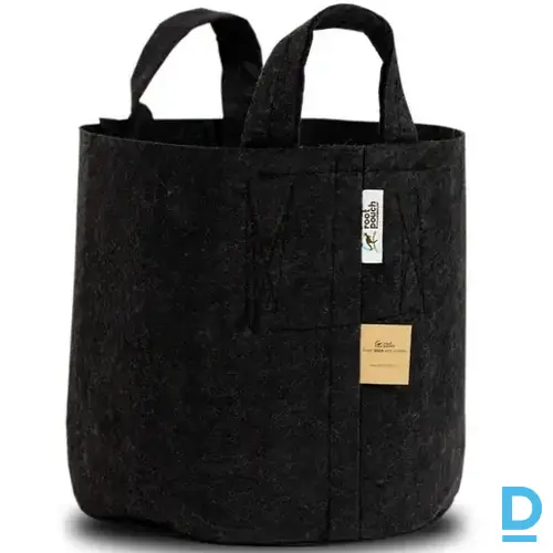 Root Pouch Black 45 L izturīgs auduma pods ar rokturiem