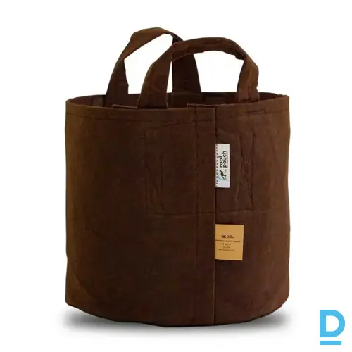 Root Pouch Boxer Brown augu audzēšanas maiss ar rokturiem 45 L 38x40 cm Root Pouch Boxer Brown augu audzēšanas maiss ar rokturiem 45 L 38x40 cm