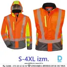 ELYSEE ATANAS HI VIS Рабочая куртка-жилет 2 в 1 Transformers Softshell YKK Водонепроницаемая Дышащая Светоотражающая Оранжево-желтая Германия Спецодежда для обеспечения безопасности Спецодежда Защитная одежда