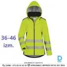 Женская рабочая куртка ELYSEE ERJA HI VIS из софтшелла, приталенного кроя, ветрозащитная, водонепроницаемая, светоотражающая, желтого цвета, Германия. Спецодежда, защитная одежда.