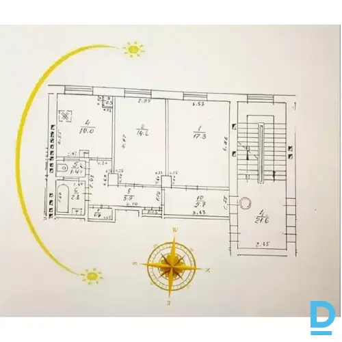 Pārdod dzīvokli Daugavgrīvas 132 k-1, 59m², 2 ist. Pārdod dzīvokli Daugavgrīvas 132 k-1, 59m², 2 ist.