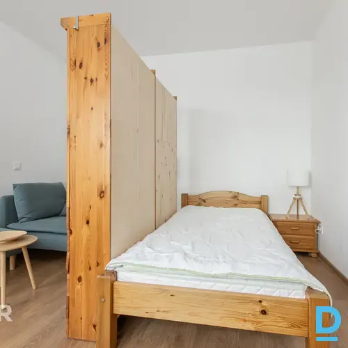 Pārdošanā jauns, moderns vienistabas dzīvoklis jaunajā projektā.Dzīvokļa plānoju