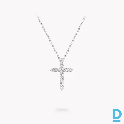 Pārdod Graff Round Diamond Cross Medium Pendant