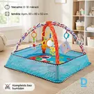 Blue activity play mat, 80×80×50 cm