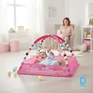Pink activity play mat, 80×80×50 cm