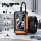 KERUI endoskops ar 2 kamerām, 8 mm galviņu un 5 m kabeli