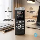 Диктофон 8 ГБ с двумя микрофонами и цветным экраном