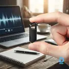Мини-диктофон 32 ГБ в форме брелока