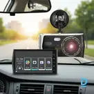 Auto videoreģistrators ar divām kamerām un 4 collu ekrānu