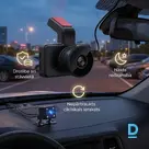 Auto videoreģistrators ar divām kamerām un 3 collu IPS ekrānu