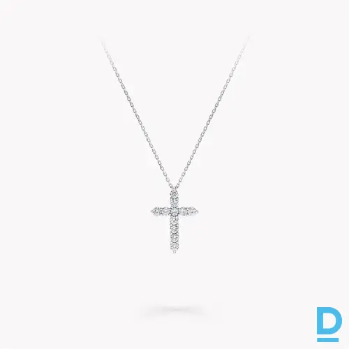 Pārdod Graff Round Diamond Cross Mini Pendant