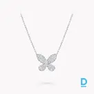 For sale Graff Pavé Butterfly Diamond Small Pendant