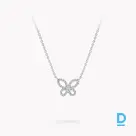 For sale Graff Mini Butterfly Silhouette Diamond Pendant
