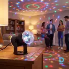 Вращающийся LED-свет 3 Вт со звуковым датчиком