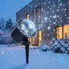 LED-проектор синих снежинок с пультом