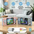 Portable retro game console with 620 games