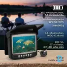 Underwater camera with 4.3 inch monitor and 15 m cable