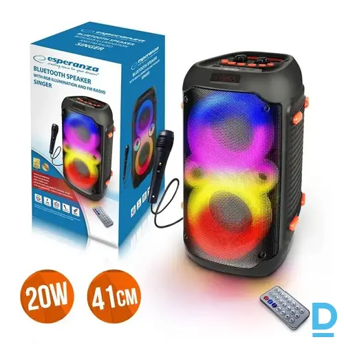 Esperanza Singer Bluetooth skaļrunis ar mikrofonu, 20 W