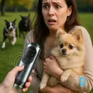 Compact ultrasonic dog repeller