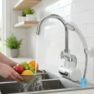 Ūdens sildīšanas krāns ar dušu un sānu pievadu, 3000 W