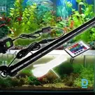 RGB akvārija gaismeklis ar pulti, 47 cm
