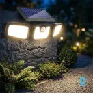 Solar outdoor light with 171 LEDs and motion sensor