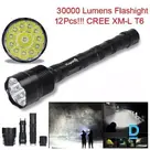 12-LED torch with batteries and charger