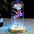 For sale Artificial rose in a dome with wooden base