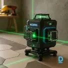 KEZERS KL4D-03G lāzera līmeņrādis ar 16 zaļām līnijām