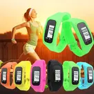 Pedometer wristband with display