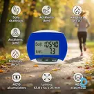 Clip-on pedometer with LCD display