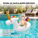 Inflatable unicorn swim ring with handles