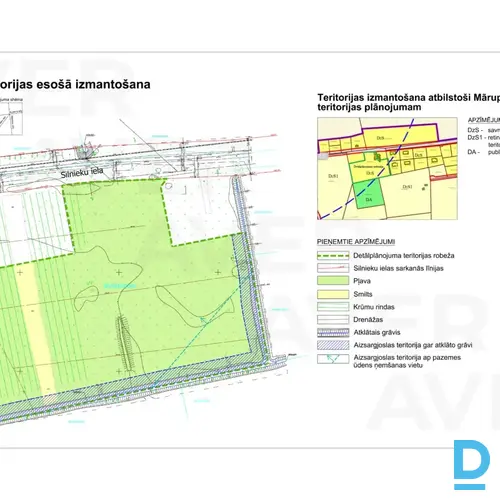 Pārdošanā investīciju objekts - 1.26 ha zemes gabals privātmāju ciemata izvedei 