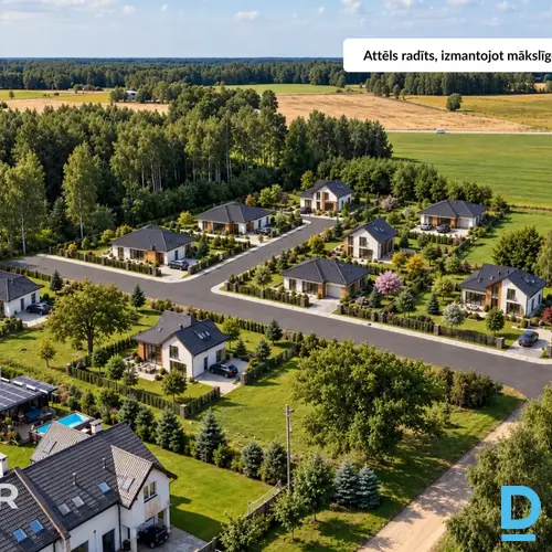 Pārdošanā investīciju objekts - 1.26 ha zemes gabals privātmāju ciemata izvedei 