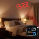 Digital LED clock with time projection