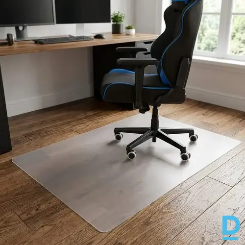 Grīdas aizsargs zem krēsla 100x140 cm, caurspīdīgs polipropilēns Grīdas aizsargs zem krēsla 100x140 cm, caurspīdīgs polipropilēns