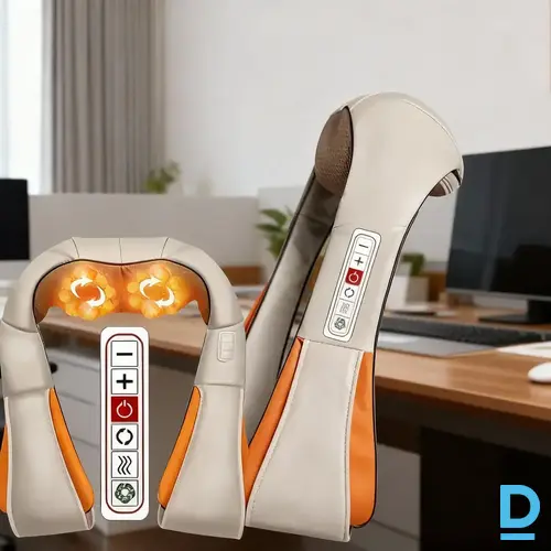 Elektriskais kakla un plecu masieris ar siltuma funkciju
