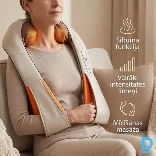 Elektriskais kakla un plecu masieris ar siltuma funkciju