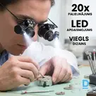 Очки-лупа с увеличением 20x и LED-подсветкой