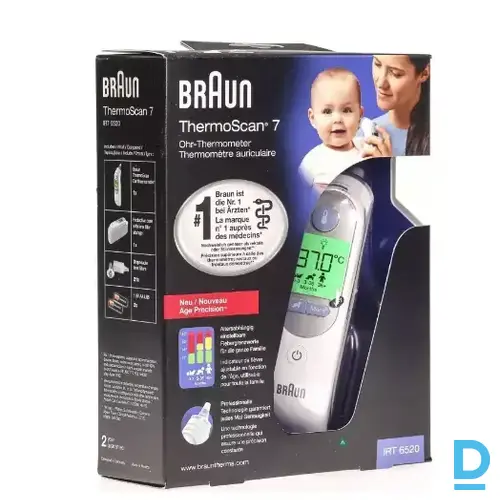 Braun Thermoscan 7 IRT 6520 Bezkontakta digitālais termometrs Braun Thermoscan 7 IRT 6520 Bezkontakta digitālais termometrs