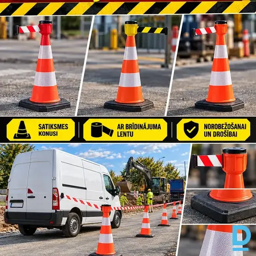 Norobežojumi ar izvelkamu lenti