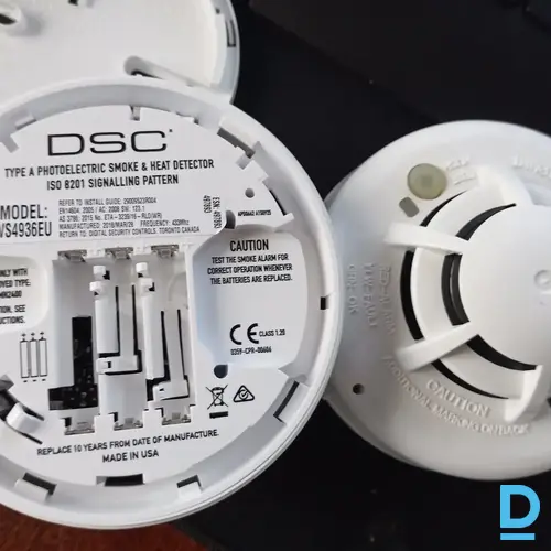Pārdod DSC WS4936EU Bezvadu dūmu un siltuma detektors ar sirēnu 85dB DSC Powerseries 433MHz Pārdod DSC WS4936EU Bezvadu dūmu un siltuma detektors ar sirēnu 85dB DSC Powerseries 433MHz
