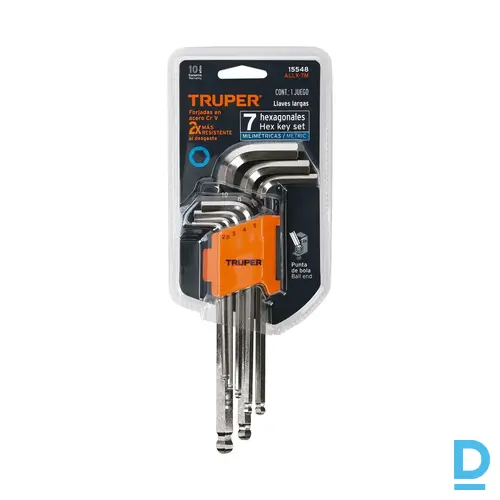 TRUPER ALLX 7M Sešstūra Atslēgu Komplekts 7 gab for DIY Enthusiasts Durable Construction Orange Black MEXICO Rokas Darba Instrumenti TRUPER ALLX 7M Sešstūra Atslēgu Komplekts 7 gab for DIY Enthusiasts Durable Construction Orange Black MEXICO Rokas Darba Instrumenti