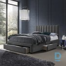 Pārdodu GRACE gultu ar atvilktnēm, krāsa: pelēka