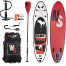 Доска SUP WildSup Black Moose 10,6 дюйма 320x78x12 см, белая / черная / красная (644XXSUP0015)