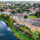 In the historic center of Bauska, nine brewery buildings are for sale on a 6428m² land property, on the very bank of the Memele river