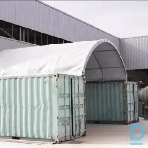 Konteineru nojume/bez aizmugurējās sienas/ 6x6x2m Konteineru nojume/bez aizmugurējās sienas/ 6x6x2m